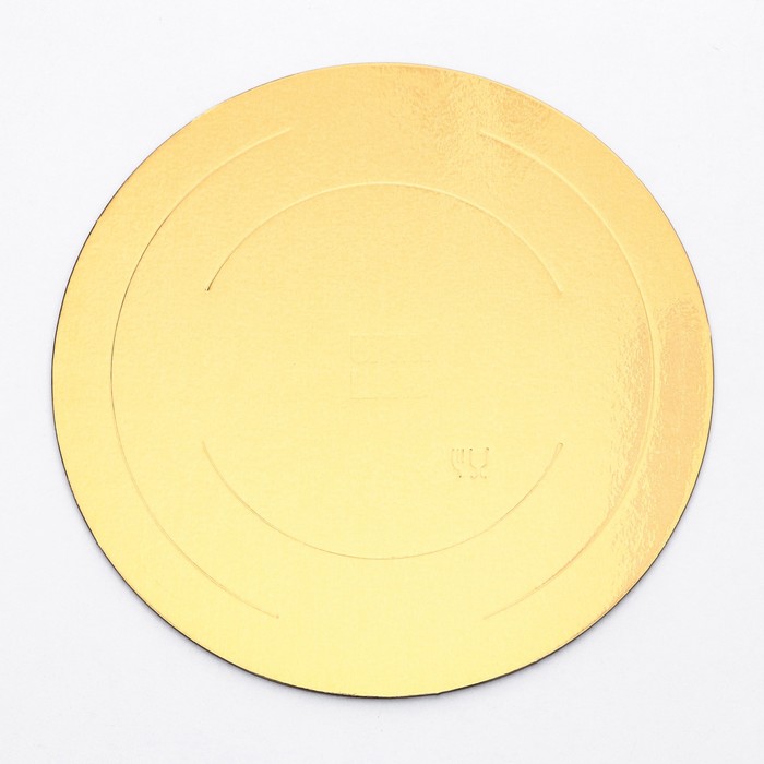 Подложка усиленная золото/жемчуг D280 мм (толщина 3,2 мм)