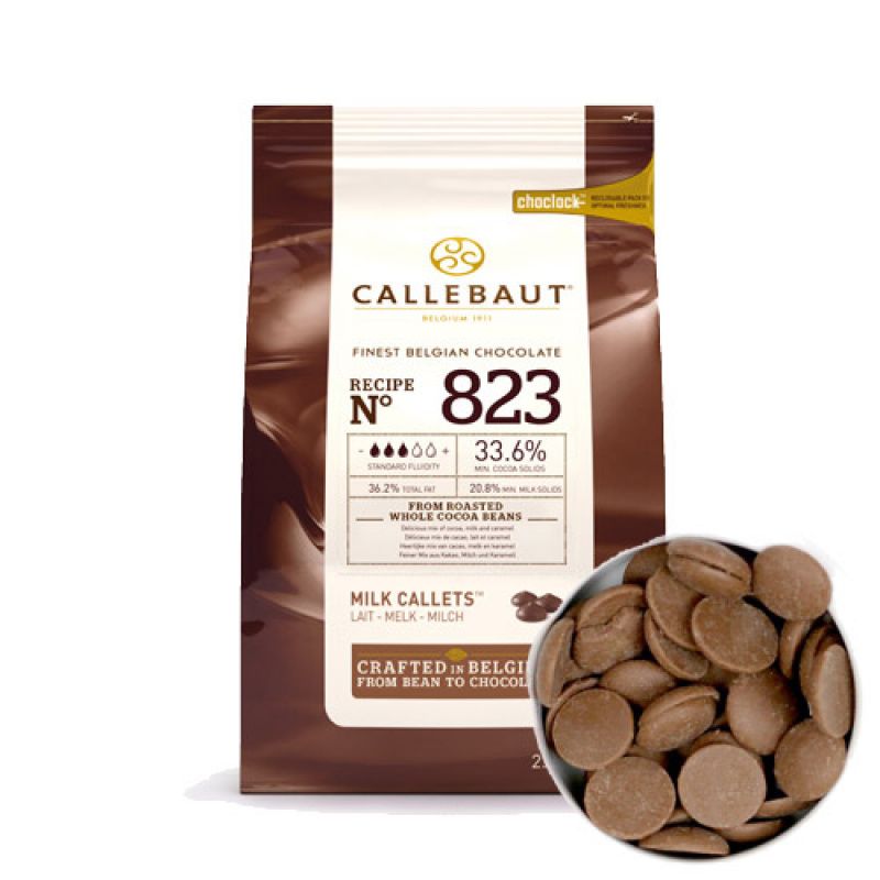 Молочный шоколад Callebaut 33,6%, 500 г.