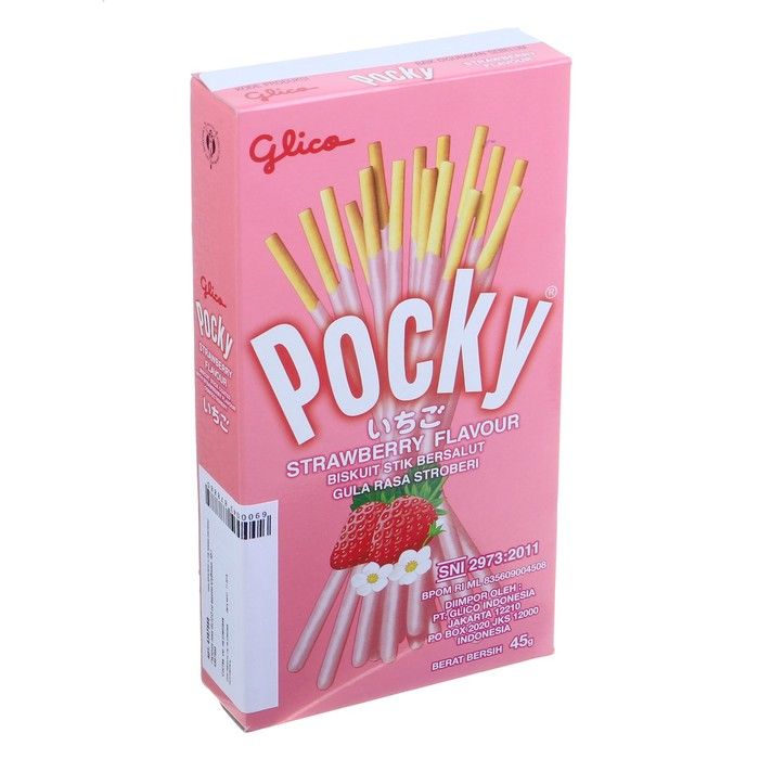 Палочки поки GLICO со вкусом клубники, 45 г.