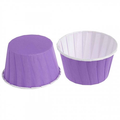 Набор форм бумажных "Маффин", 5 х 4 см,100 шт. цвет Фиолетовый